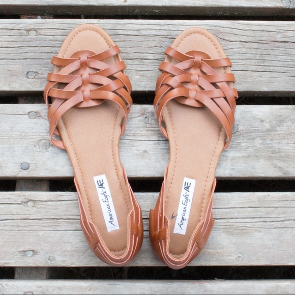 American Eagle By Payless Shoes - American Eagle Bohemian Peep Toe Sandals Size 10
